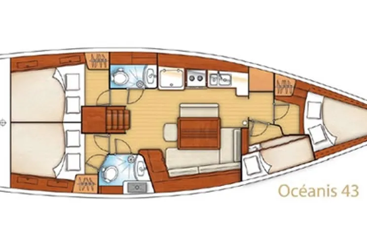 Charter Yacht Beneteau Oceanis 43 - 4 Cabins - Puntone - Portorosa