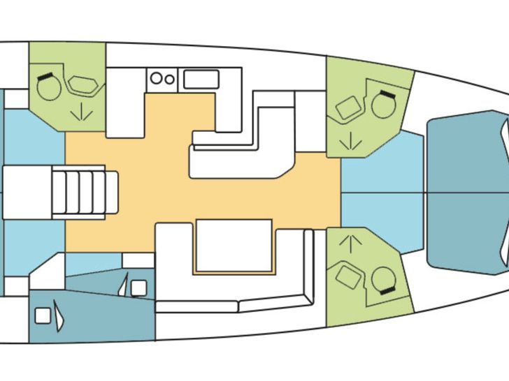 Beneteau Oceanis 51.1 Layout Beneteau Oceanis 51.1 Layout