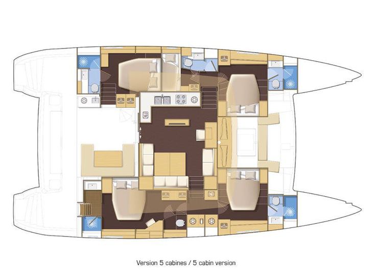 BIG GANI Lagoon 560 - cabin layout BIG GANI Lagoon 560 - cabin layout