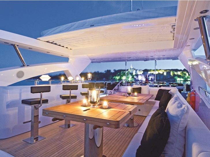 BLACK&WHITE - Flybridge by Night BLACK&WHITE - Flybridge by Night