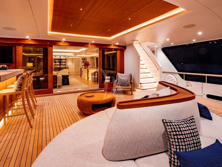 Broadwater 55m Feadship Aft Deck Main