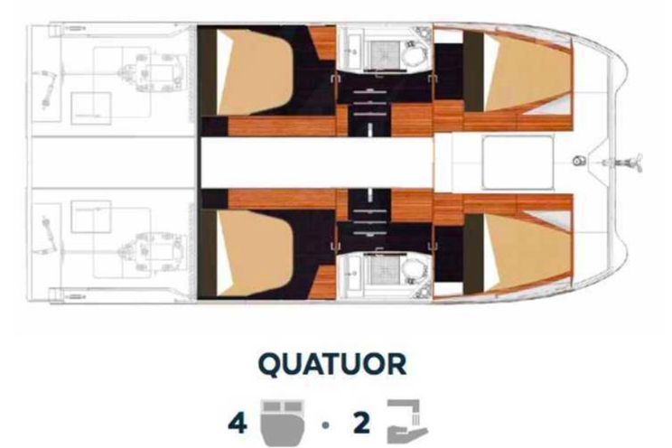 Charter Yacht Fountaine Pajot MY 37 Quatuor - 4 Cabins - New Caledonia - South Pacifc