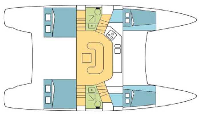 Charter Yacht Catana 41 OC - 4 Cabins - Tahiti,Bora Bora,South Pacific