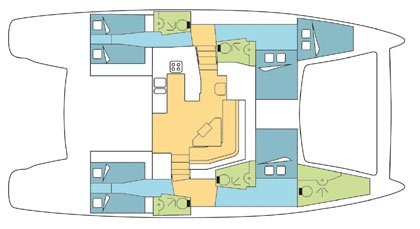 Charter Yacht Catana 50 OC - 4 Cabins - Le Marin