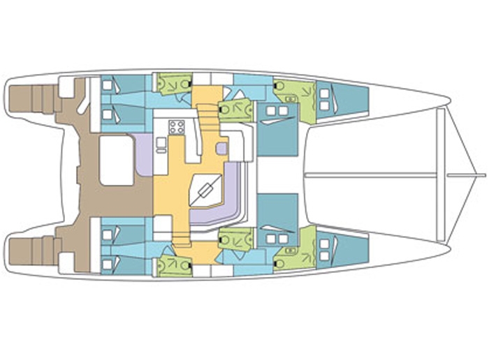 Charter Yacht Catana 55 - 6 Cabins - Tahiti,Bora Bora and the South Pacific