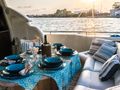CELINE Ferretti 70 Aft Dining CELINE Ferretti 70 Aft Dining