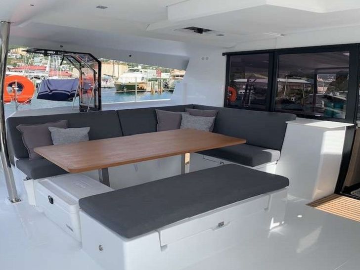 aft deck dining area