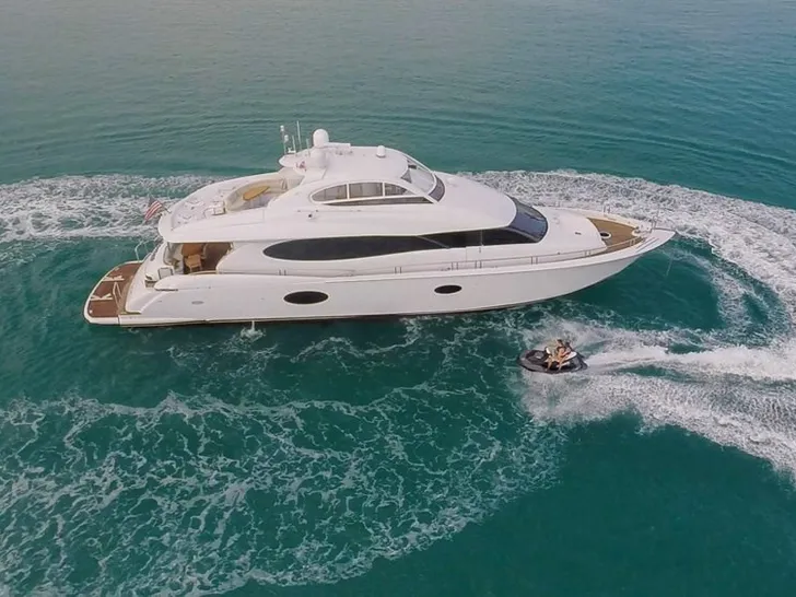 Miami Day Charter Yacht CHIP Lazzara 84 Running