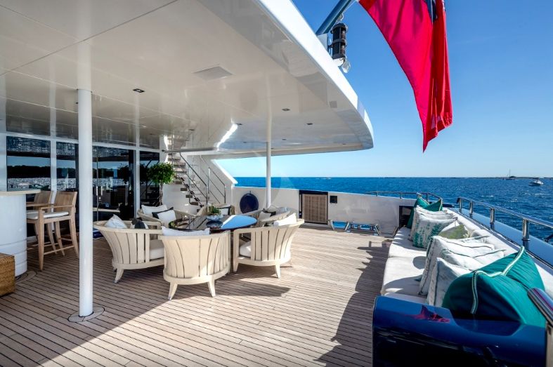 Clicia - 42m Baglietto - Luxury Motor Yacht - Aft deck