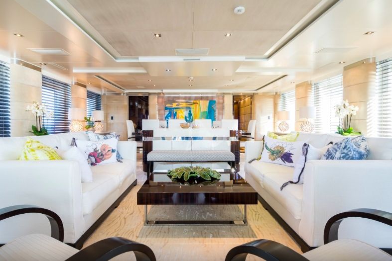 Clicia - 42m Baglietto - Luxury Motor Yacht - Main saloon