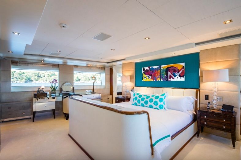 Clicia - 42m Baglietto - Luxury Motor Yacht - Master stateroom