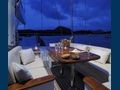 DRUMBEAT Alloy 53m Luxury Sailing Yacht Bridge Deck Dining