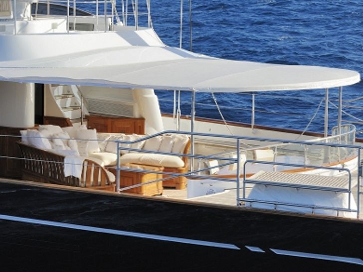 DRUMBEAT Alloy 53m Luxury Sailing Yacht Aft Deck