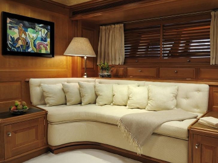 DRUMBEAT Alloy 53m Luxury Sailing Yacht Master Cabin Seating DRUMBEAT Alloy 53m Luxury Sailing Yacht Master Cabin Seating
