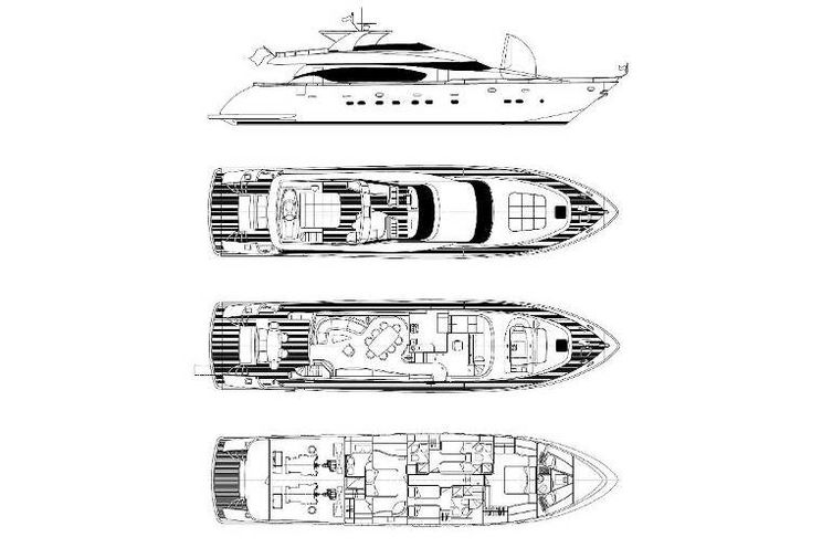 Charter Yacht DUBAI - Maiora 24m - 4 Cabins - Naples - Amalfi Coast - Palermo - Olbia - Bonifacio - St Tropez - Cannes - Monaco