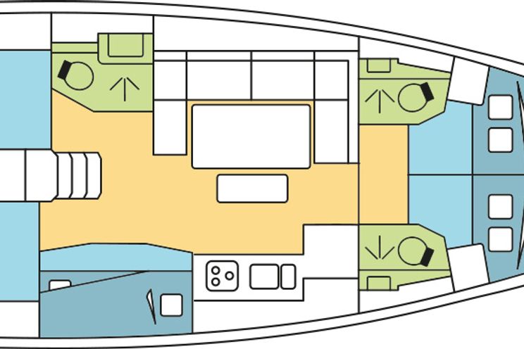 Charter Yacht Dufour 460 5 cabins(4 double + 1 twin)- 2019 - Port Pin Rolland