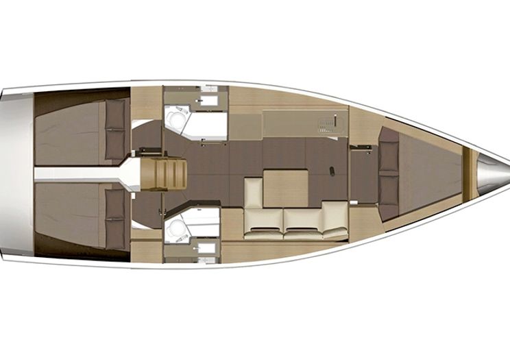 Charter Yacht Dufour 382 - 3 Cabins - Athens - Mykonos