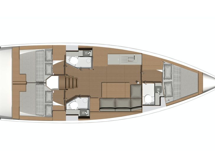 Dufour 390GL Layout