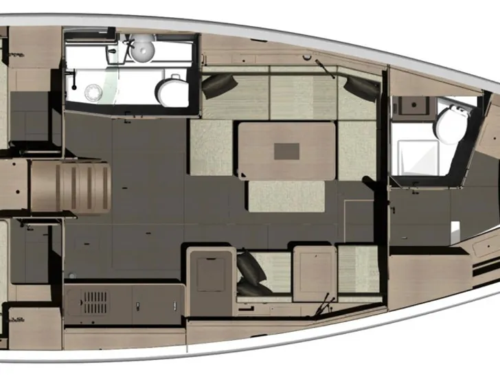 Dufour 412 Grand Large Layout Dufour 412 Grand Large Layout