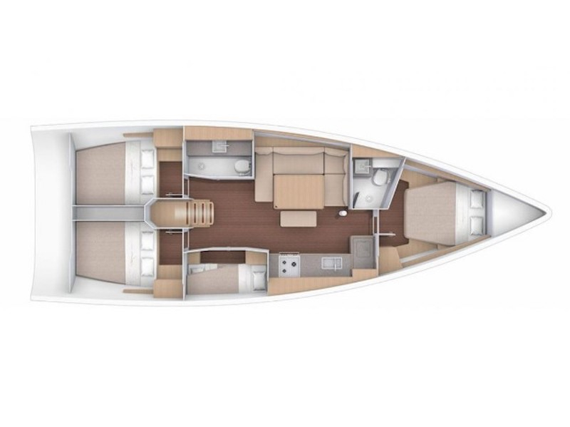 Charter Yacht Dufour 430 - 2020 - 4 cabins(3 double + 1 single)- Corfu - Lefkas
