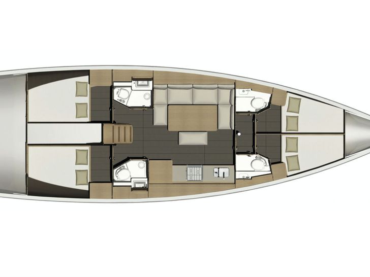 Dufour 460GL Layout