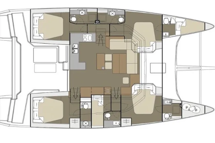 Charter Yacht Dufour 48 - 2021 - 6 cabins(4 double + 2 single)- Athens