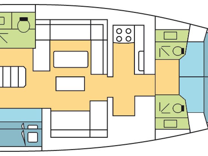 Dufour 520 GL Layout Dufour 520 GL Layout