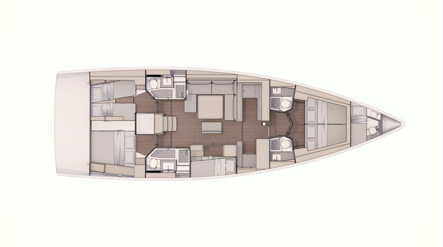 Dufour 530 Layout