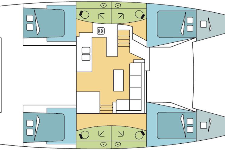 Charter Yacht Elba 45 - 2020 - 6 cabins(4 double + 2 single)- USVI - BVI