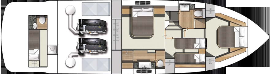 Charter Yacht Fairline Squadron 58 - 3 Cabins - Alcudia - Mallorca