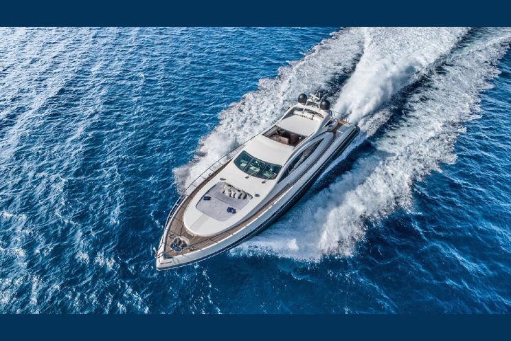 Charter Yacht FIVE STARS - Mangusta(Overmarine)92` - 5 Cabins - Ibiza - Formentera - Palma - Barcelona