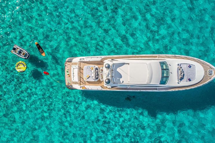 Charter Yacht FIVE STARS - Mangusta(Overmarine)92` - 5 Cabins - Ibiza - Formentera - Palma - Barcelona