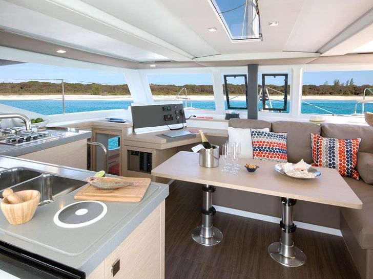 Fountaine Pajot Lucia 40 Kitchen and Salon Fountaine Pajot Lucia 40 Kitchen and Salon