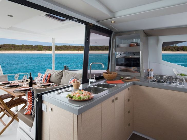 Fountaine Pajot Lucia 40 Kitchen and Dinning