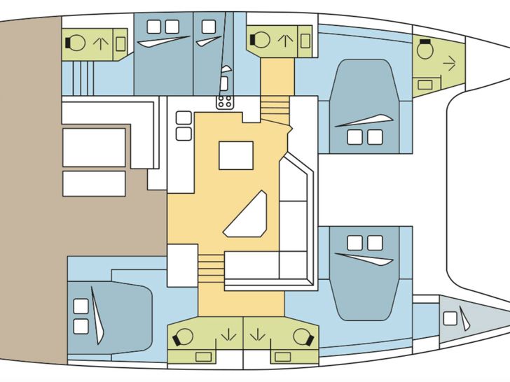 Fountaine Pajot Saona 47 Layout