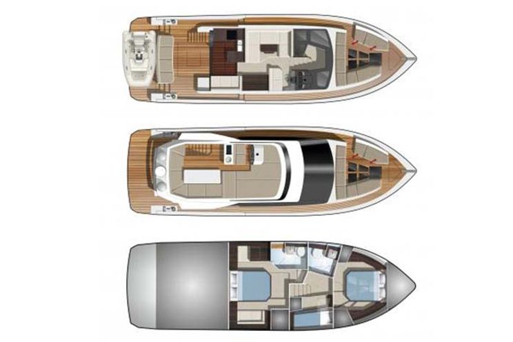 Charter Yacht Galeon 460 Flybridge - Day Charter 14 Guests - 3 Cabins Liveaboard - Phuket,Thailand