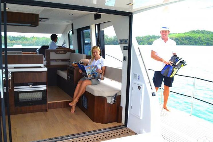 Charter Yacht Galeon 460 Flybridge - Day Charter 14 Guests - 3 Cabins Liveaboard - Phuket,Thailand