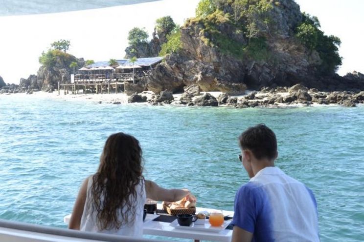 Charter Yacht Galeon 460 Flybridge - Day Charter 14 Guests - 3 Cabins Liveaboard - Phuket,Thailand