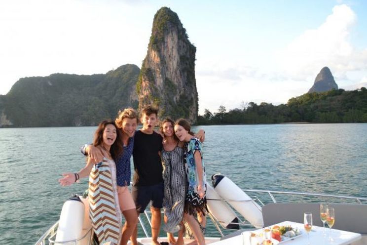 Charter Yacht Galeon 460 Flybridge - Day Charter 14 Guests - 3 Cabins Liveaboard - Phuket,Thailand