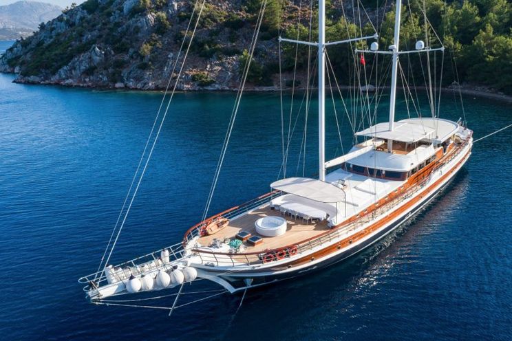 Charter Yacht HALCON DEL MAR - 45m Gulet - 8 Cabins - Athens - Mykonos - Bodrum - Gocek - Turkey