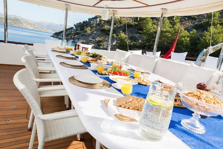 Charter Yacht HALCON DEL MAR - 45m Gulet - 8 Cabins - Athens - Mykonos - Bodrum - Gocek - Turkey