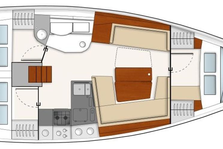 Charter Yacht Hanse 385 - 3 Cabins - Pomer - Murter - Croatia