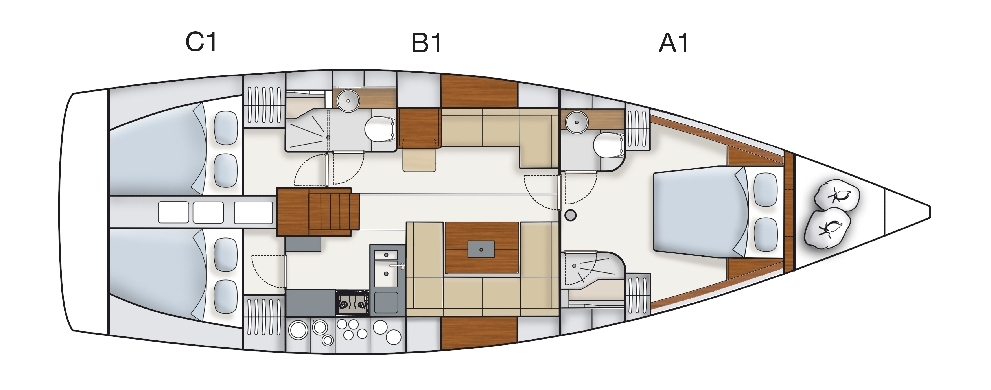 Charter Yacht Hanse 445 - 3 Cabins - Palma