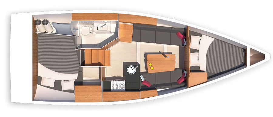 Charter Yacht Hanse 315 - 2 cabins(2 double)- 2016 - Biograd - Sibenik - Split