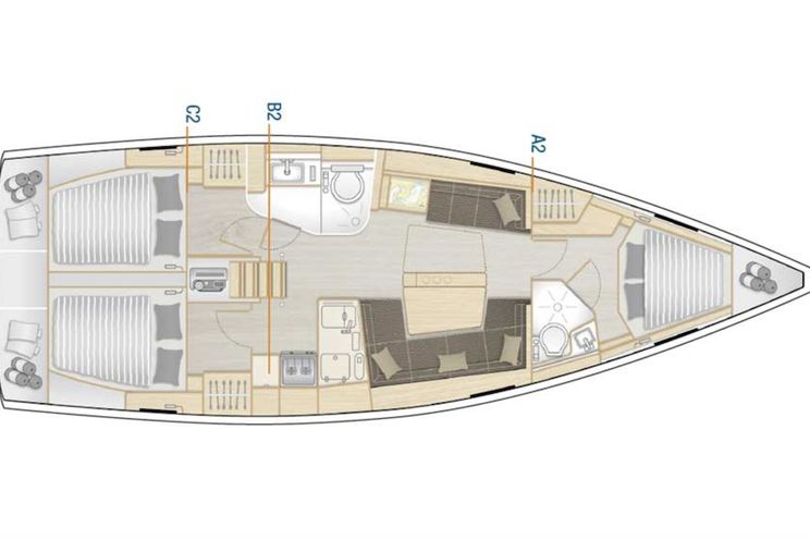 Charter Yacht Hanse 418 - 3 Cabins - Marina Kornati - Croatia