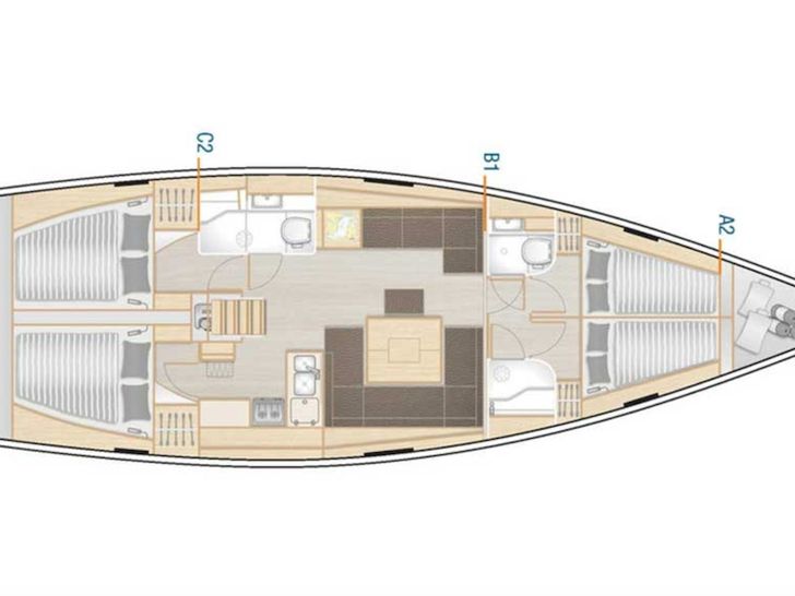 HANSE 458 - layout HANSE 458 - layout