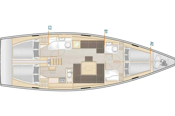 Charter Yacht Hanse 458 - 4 Cabins - Split - Kastela - Croatia