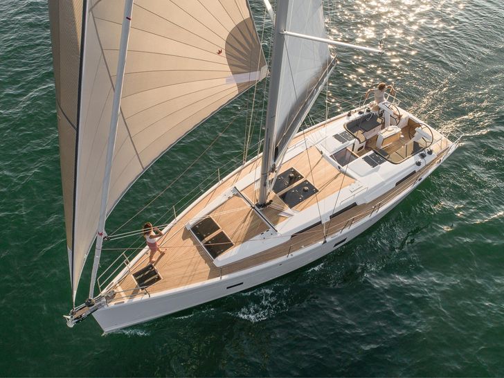HANSE 458 - top aerial shot HANSE 458 - top aerial shot