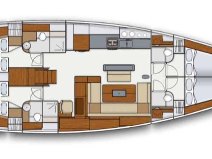 Hanse 575 Layout