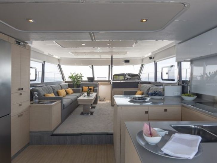 Fountaine Pajot MY 44 Kitchen and Salon